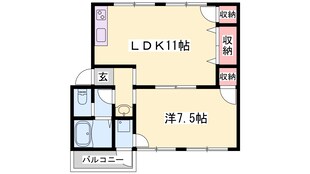 京口駅 徒歩14分 2階の物件間取画像